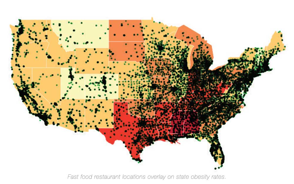 Mapping Fast Food And Obesity Guy Allen Parker